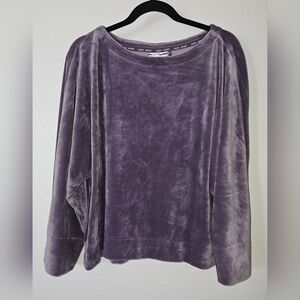 Women's DKNY SPORT Lavender Velvet Top XL